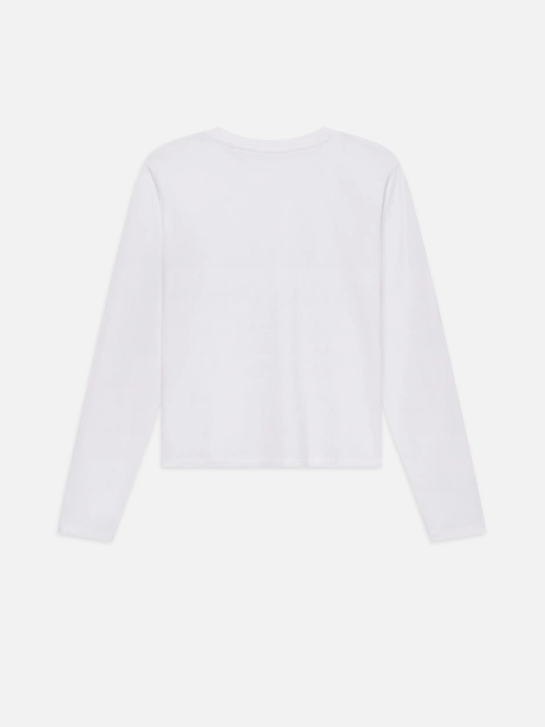 FRAME Long Sleeve Baby Tee in<Women Tanks & Tees