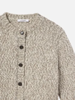 FRAME Marl Cardi Sweater in Cream Multi<Women Sweaters