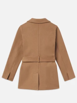 FRAME Melton Safari Jacket in Light Camel<Women Jackets & Coats