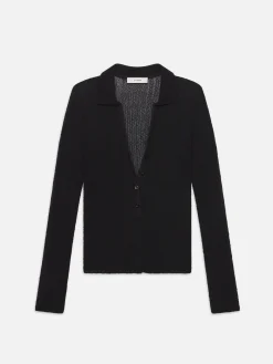 FRAME Mesh Lace Long Sleeve Polo in<Women Tops & Blouses