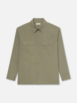 FRAME Military Shirt in Dry Sage< Shirts