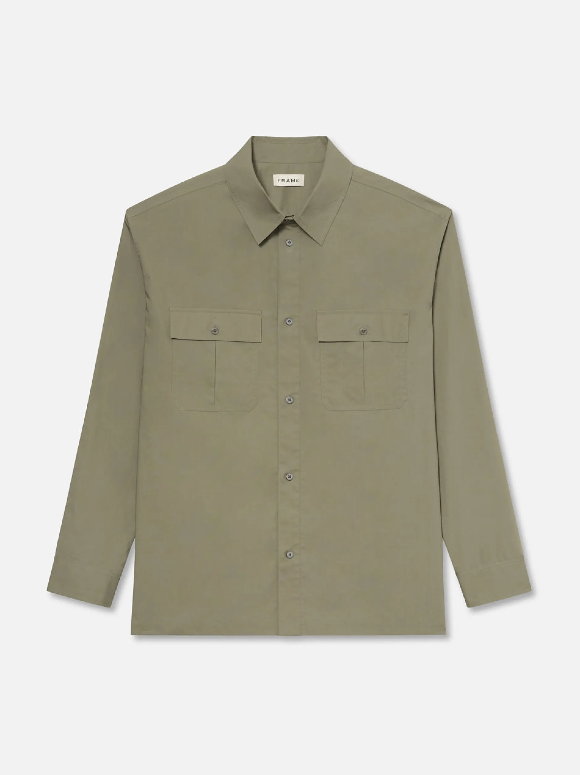 FRAME Military Shirt in Dry Sage< Shirts