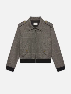 FRAME Modern Bomber Jacket in Brown Multi<Women Jackets & Coats