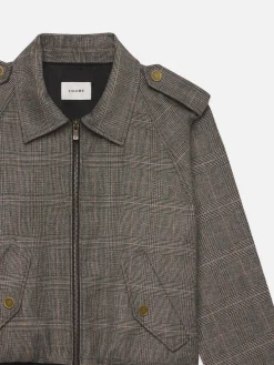 FRAME Modern Bomber Jacket in Brown Multi<Women Jackets & Coats
