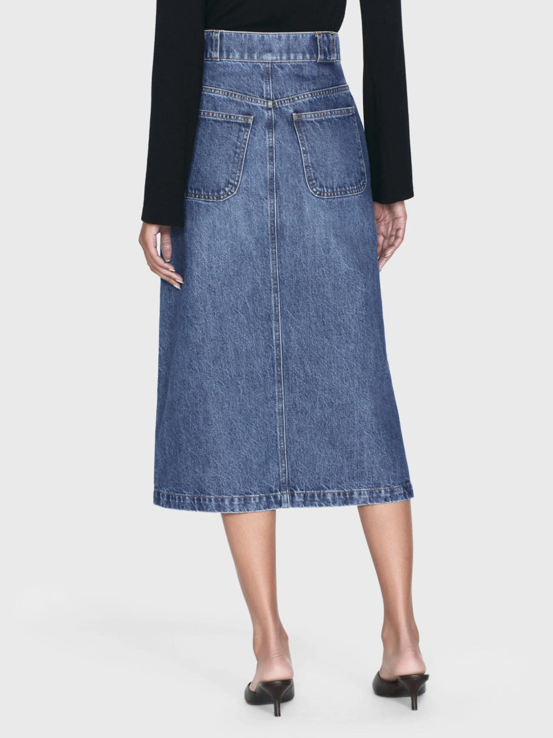 FRAME Modern Pocket Midi Skirt in<Women Skirts & Shorts