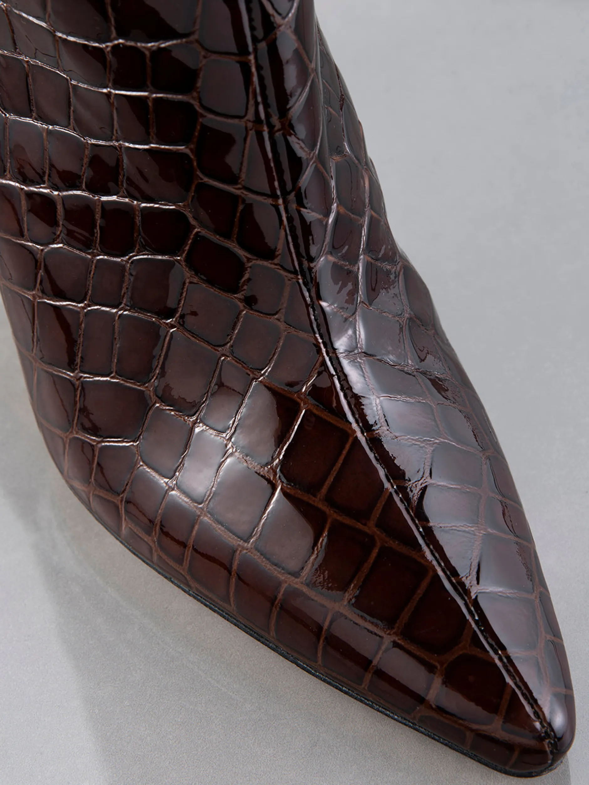 FRAME Odette Boot in Espresso Croc<Women All Accessories & Shoes