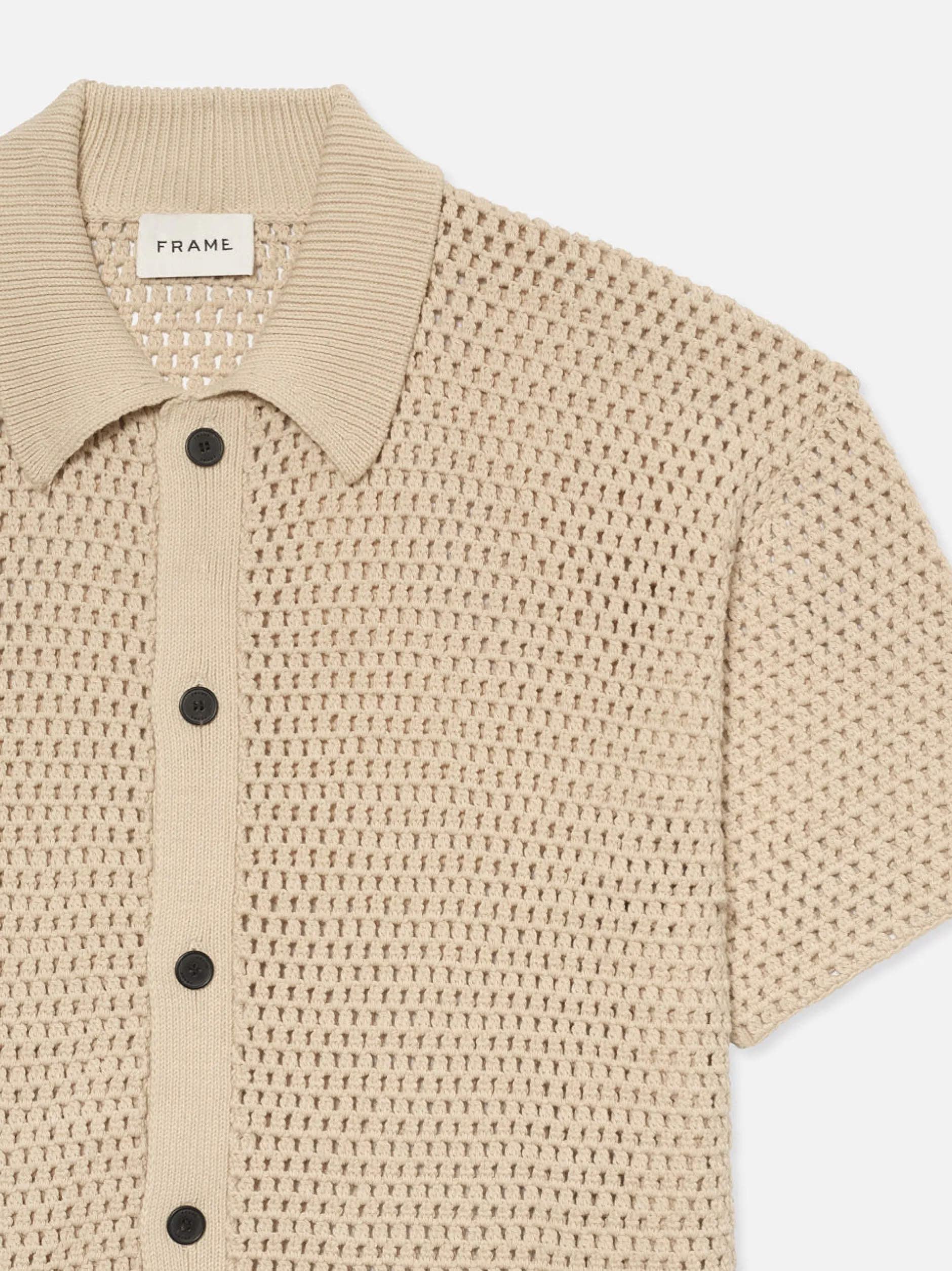 FRAME Open Weave Cardigan in< Shirts