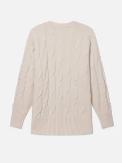 FRAME Oversized Cable Knit Sweater in<Women Sweaters