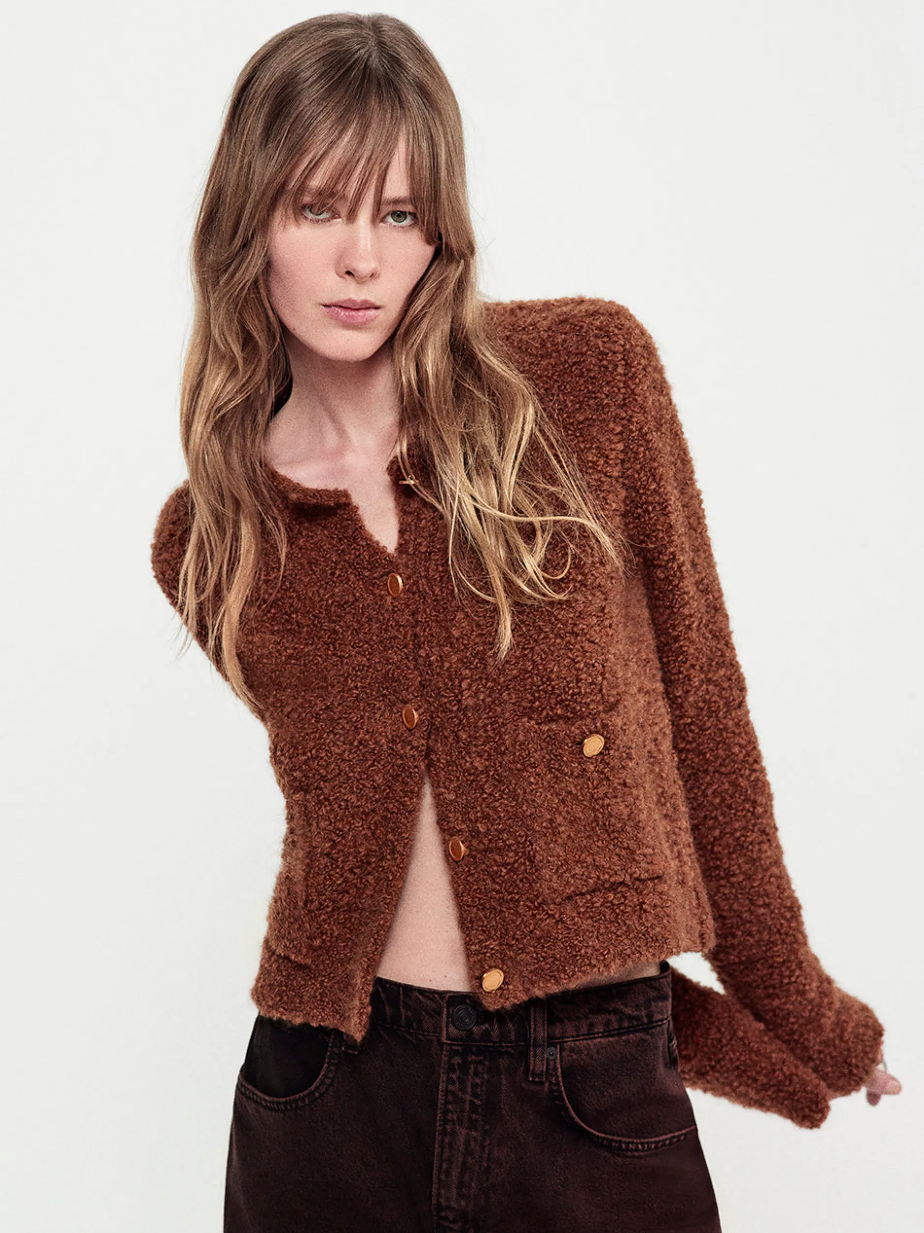 FRAME Patch Pocket Cardi in<Women Sweaters