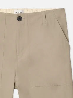 FRAME Patch Traveler Pants in Dark Beige< Pants & Shorts