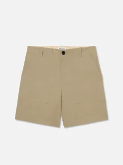 FRAME Patch Traveler Short in Dark Beige< Pants & Shorts