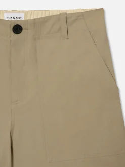 FRAME Patch Traveler Short in Dark Beige< Pants & Shorts