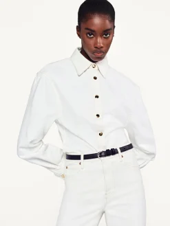 FRAME Petit Twist Buckle Belt in<Women Belts|All Accessories & Shoes