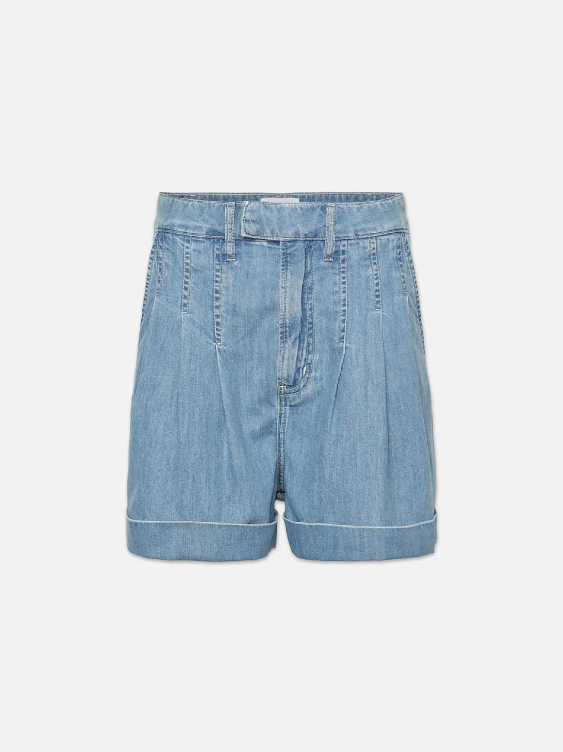 FRAME Pleated Wide Cuff Short in<Women Skirts & Shorts