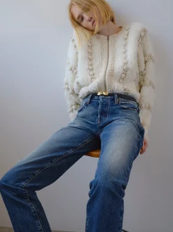 FRAME Pom Pom Cardi in<Women Sweaters