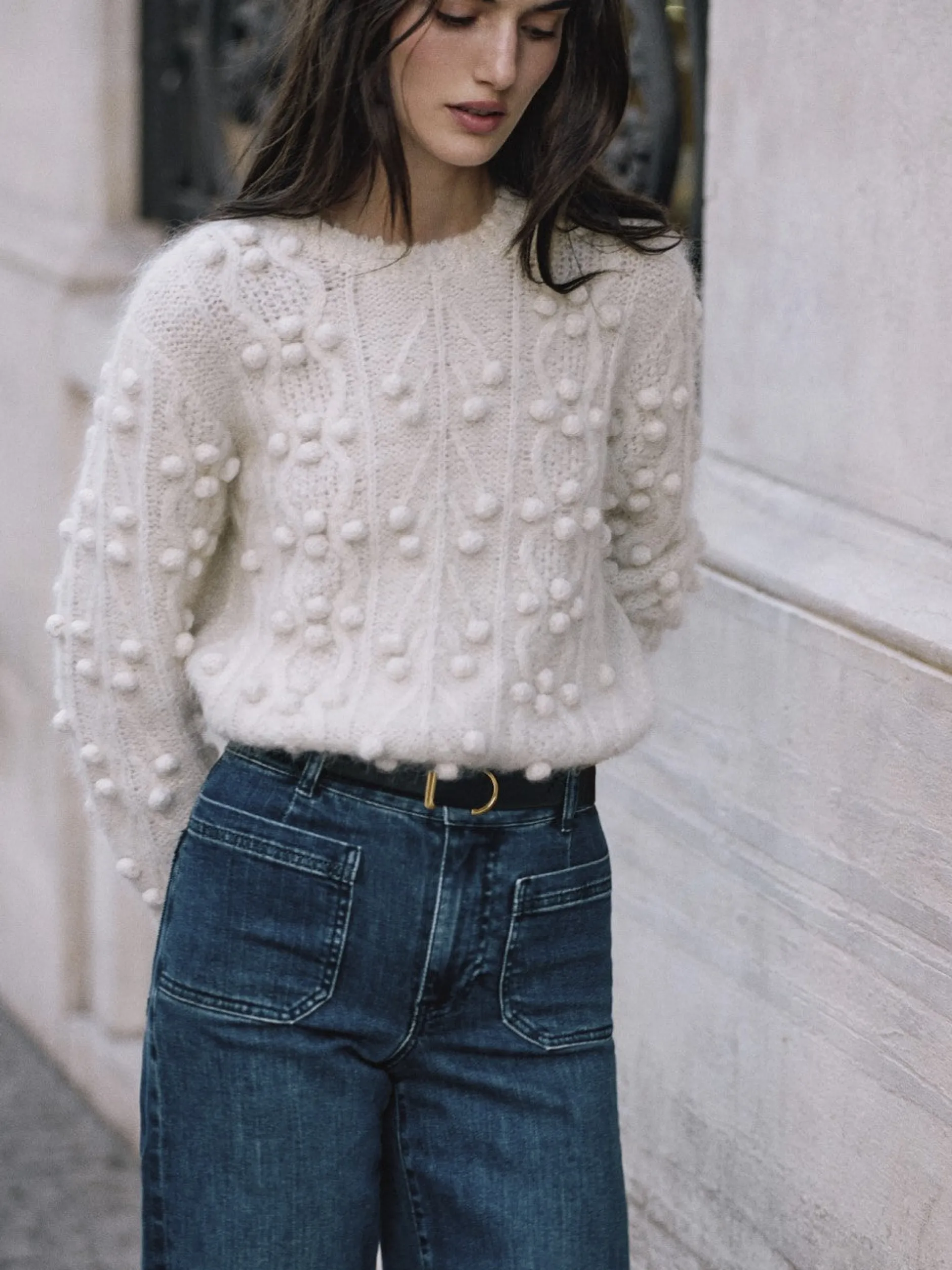 FRAME Popcorn Pullover in<Women Sweaters