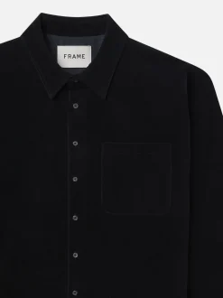 FRAME Relaxed Corduroy Overshirt in Dark Navy< Jackets & Coats|Shirts