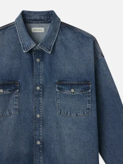 FRAME Relaxed Denim Shirt in< Denim Shirts|Shirts