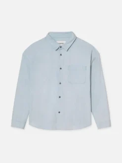 FRAME Relaxed Denim Shirt in Southern Ocean< Denim Shirts|Shirts