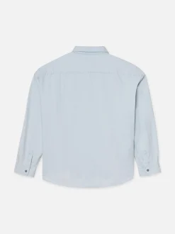 FRAME Relaxed Denim Shirt in Southern Ocean< Denim Shirts|Shirts