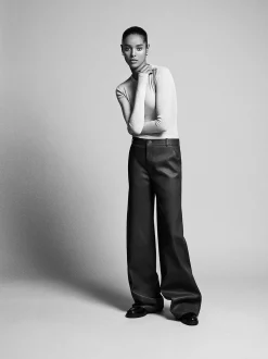 FRAME Relaxed Leather Trouser in Chocolate Brown<Women Leather & Suede|Pants