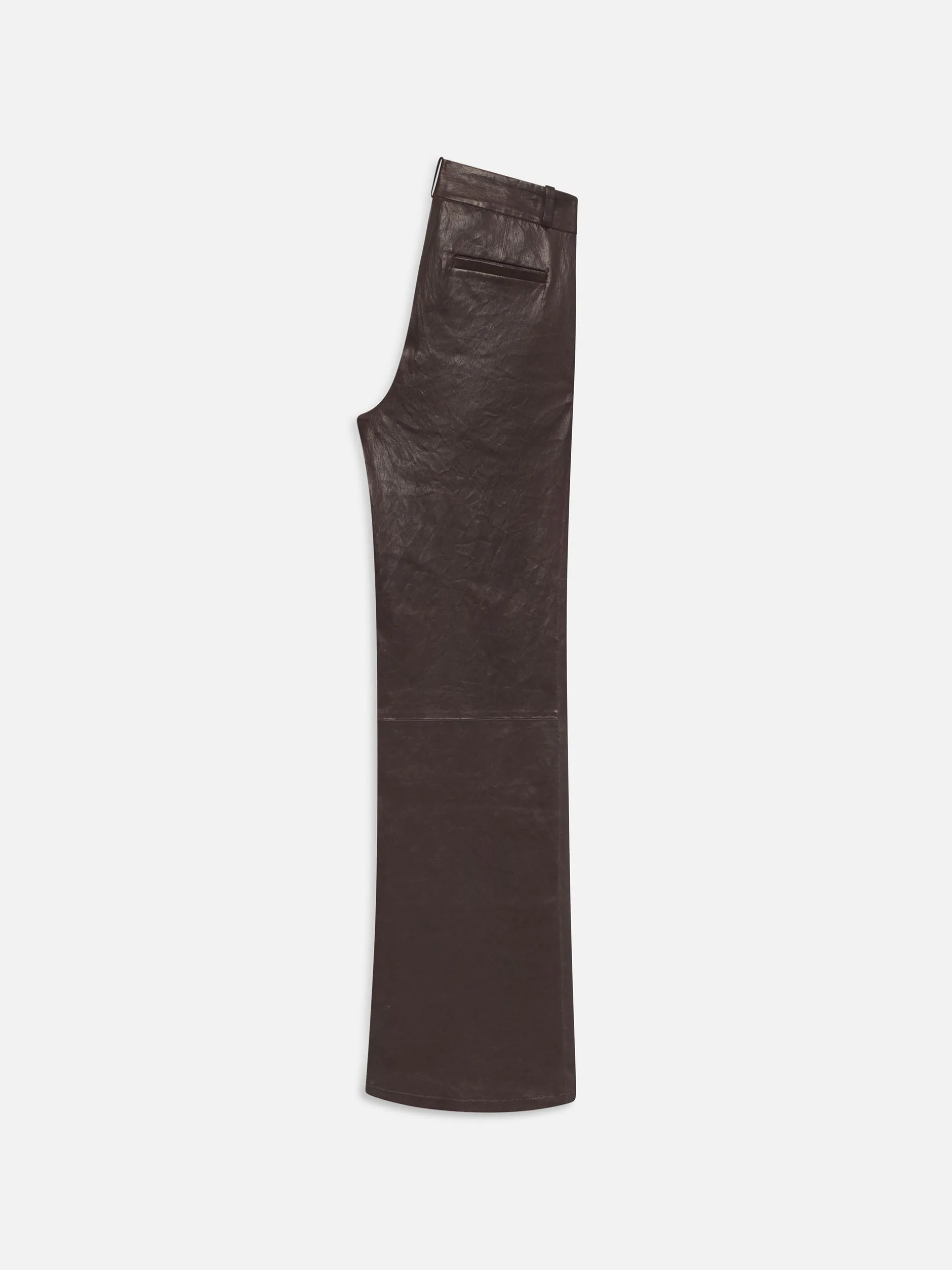 FRAME Relaxed Leather Trouser in Chocolate Brown<Women Leather & Suede|Pants