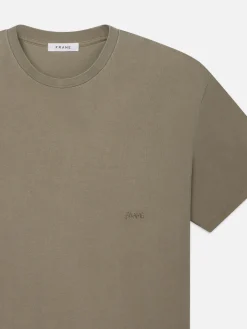 FRAME Relaxed Tee in Light Olive< Tees & Polos