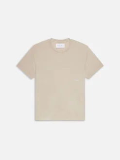 FRAME Relaxed Tee in Washed Off White< Tees & Polos
