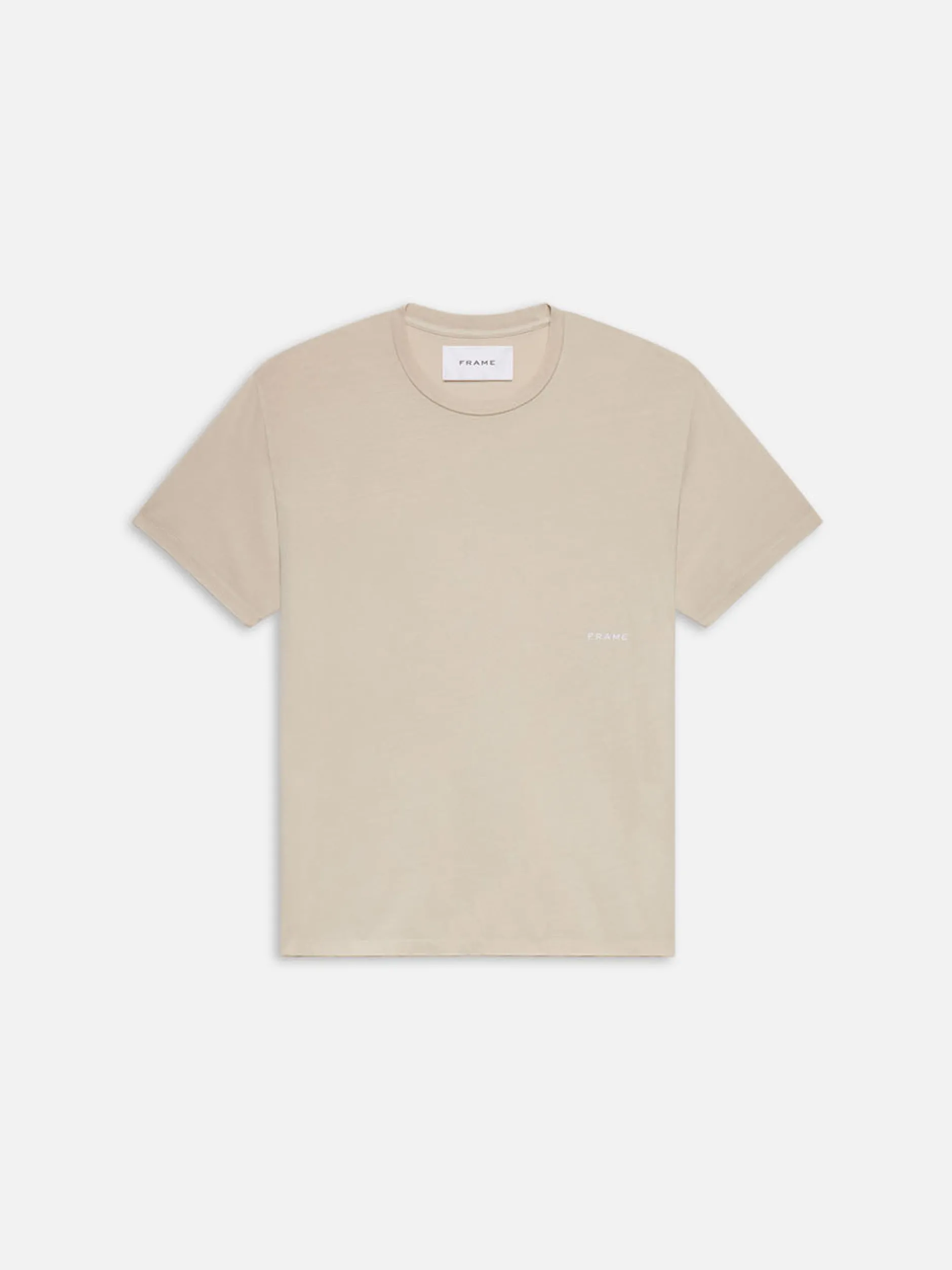 FRAME Relaxed Tee in Washed Off White< Tees & Polos