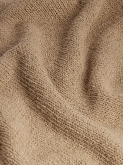 FRAME Rib Crewneck Sweater in Light Brown< Sweaters & Hoodies