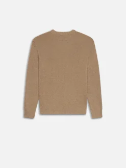 FRAME Rib Crewneck Sweater in Light Brown< Sweaters & Hoodies
