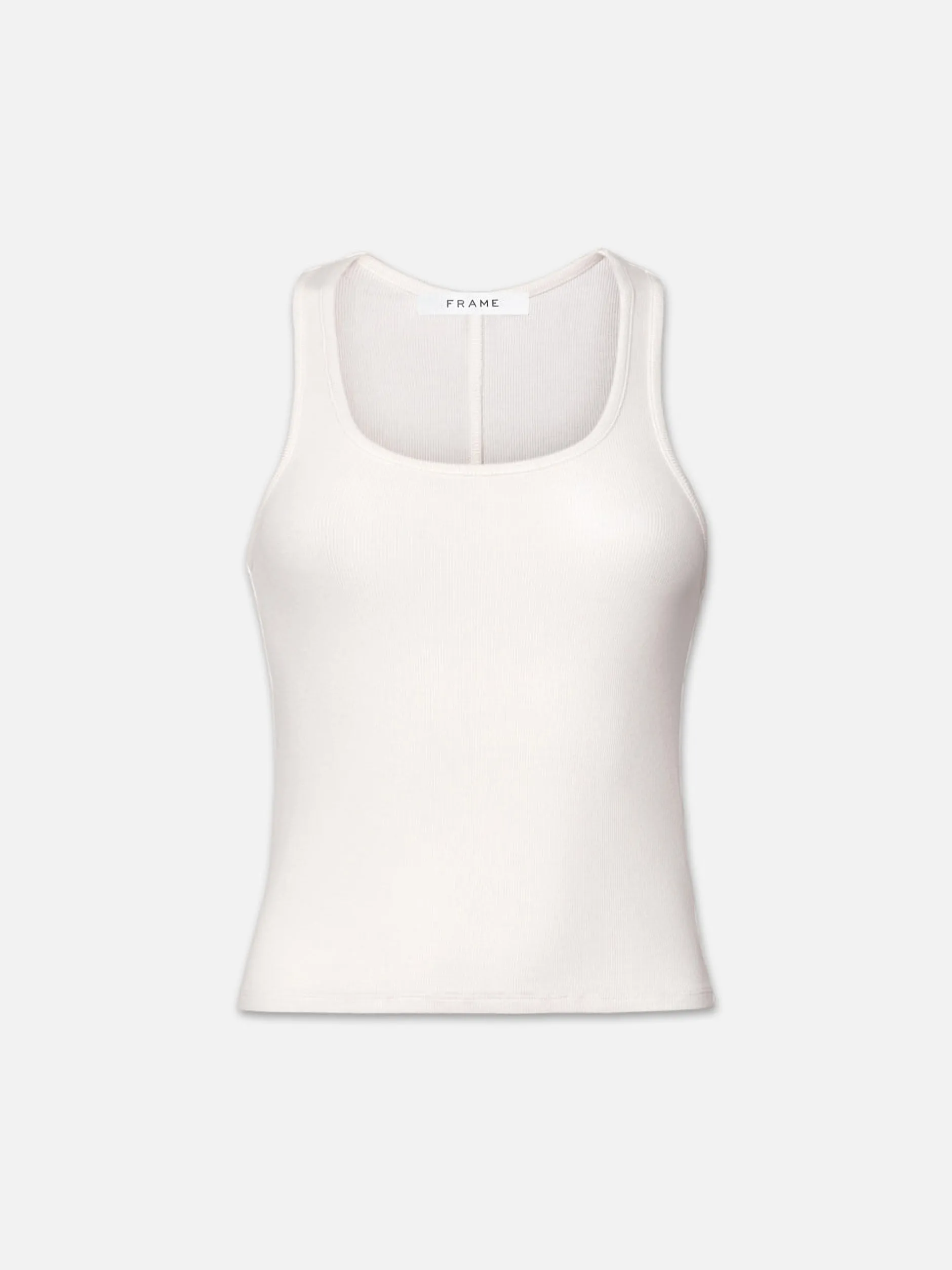 FRAME Rib Scoop Neck Tank in<Women Tanks & Tees