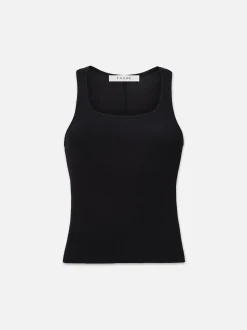 FRAME Rib Scoop Neck Tank in<Women Tanks & Tees
