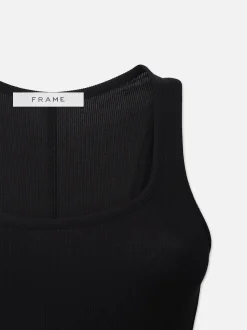 FRAME Rib Scoop Neck Tank in<Women Tanks & Tees
