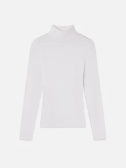 FRAME Rib Turtleneck in<Women Tanks & Tees