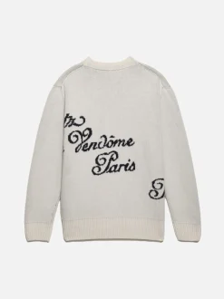 FRAME Ritz Men's Crew Sweater in Off White Multi< Sweaters & Hoodies