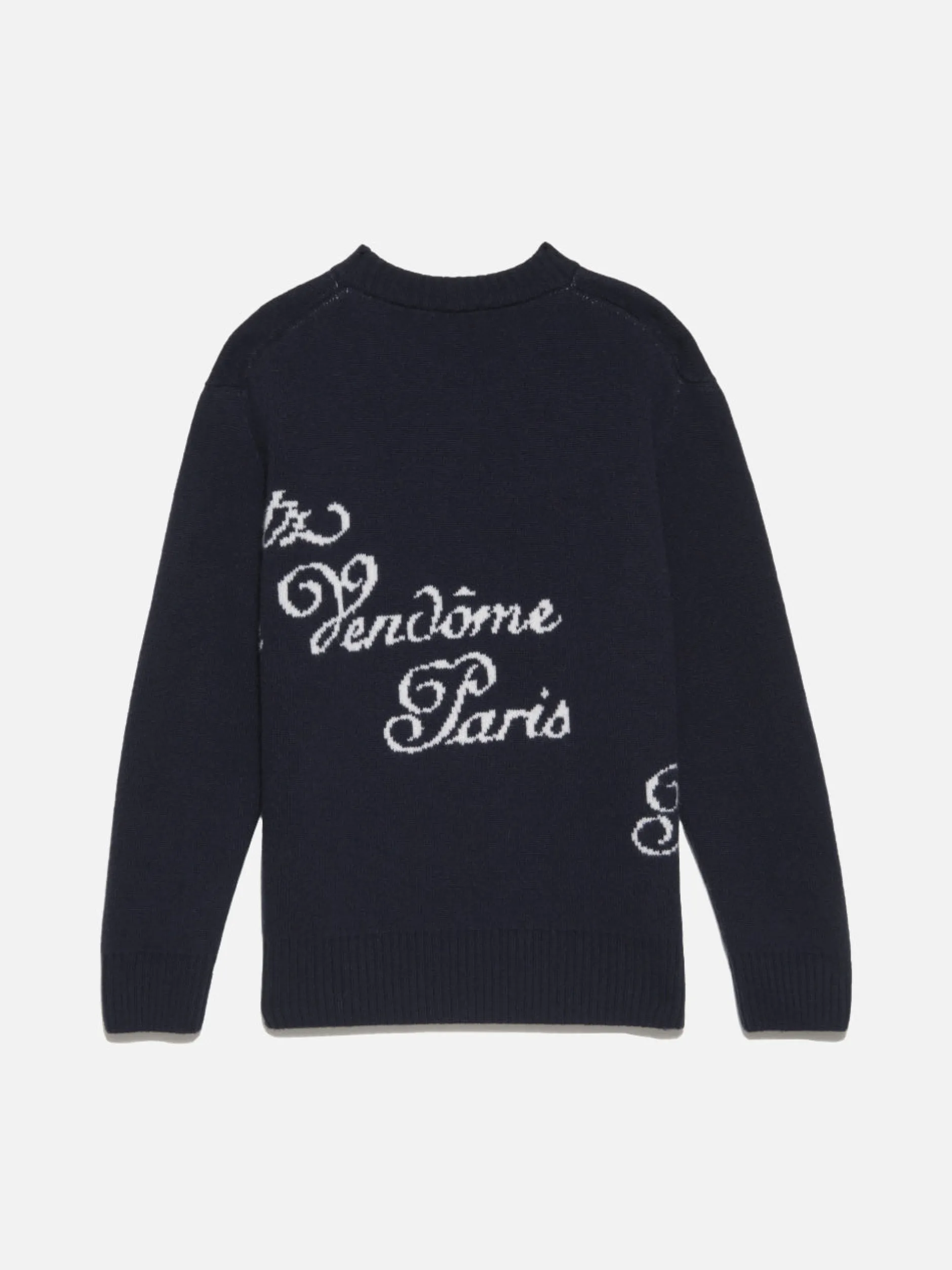 FRAME Ritz Mens Crew Sweater in Navy Multi< Sweaters & Hoodies