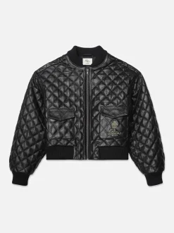 FRAME Ritz Women's Quilted Leather Bomber in<Women Leather & Suede|Jackets & Coats