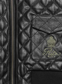FRAME Ritz Women's Quilted Leather Bomber in<Women Leather & Suede|Jackets & Coats