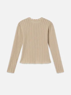 FRAME Ruffle Neck Cardi in<Women Sweaters