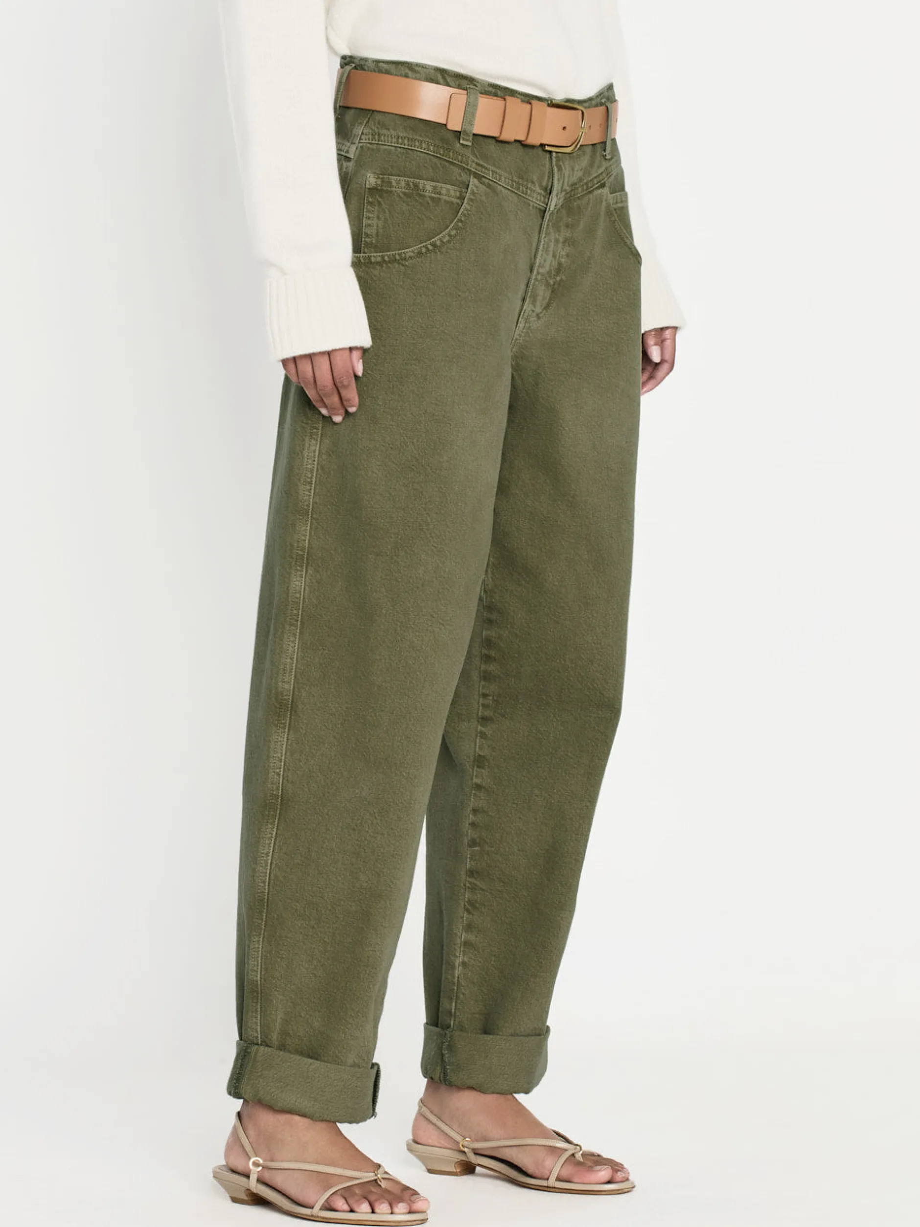 FRAME 90's Utility Loose in Washed Summer Sage<Women Straight
