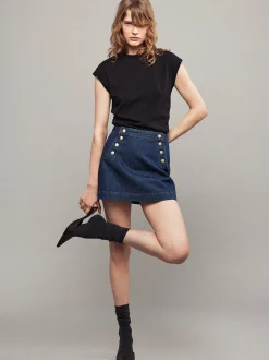 FRAME Sailor Snap Skirt in<Women Skirts & Shorts