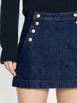 FRAME Sailor Snap Skirt in<Women Skirts & Shorts