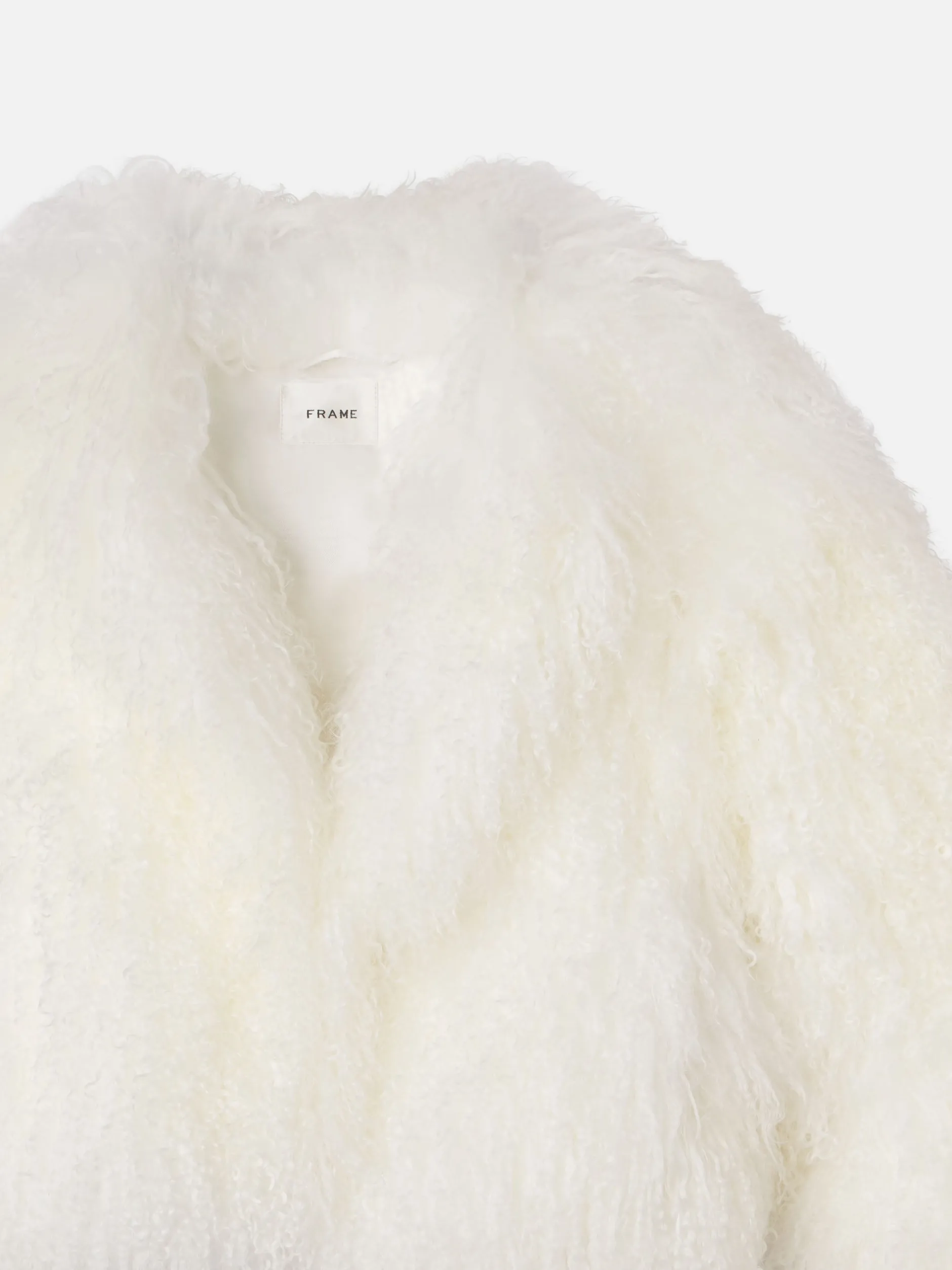 FRAME Shaggy Shearling Coat in<Women Jackets & Coats