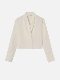 FRAME Shawl Collar Blouse in<Women Tops & Blouses