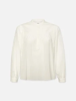 FRAME Shirred Popover Blouse in<Women Tops & Blouses