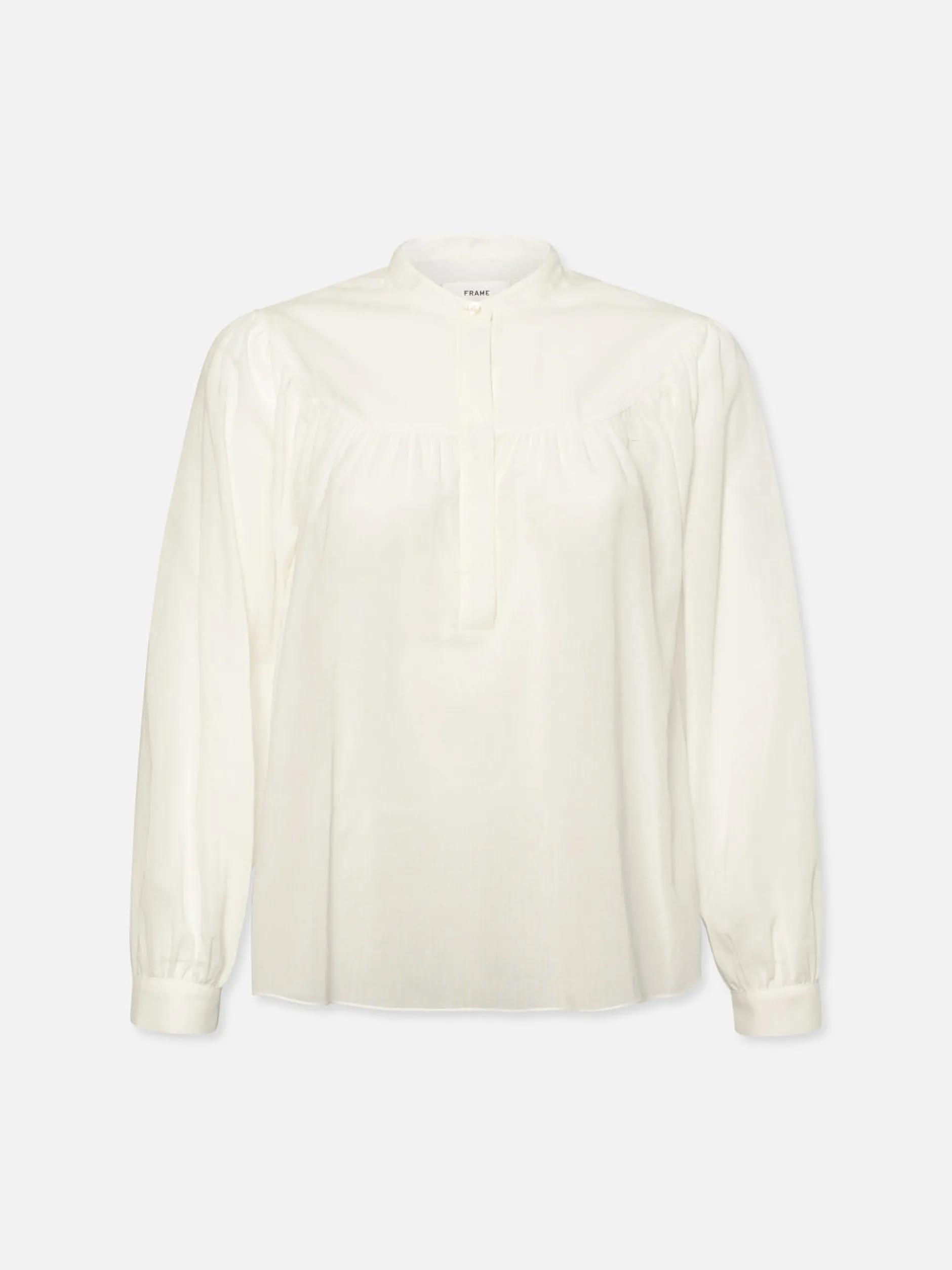 FRAME Shirred Popover Blouse in<Women Tops & Blouses