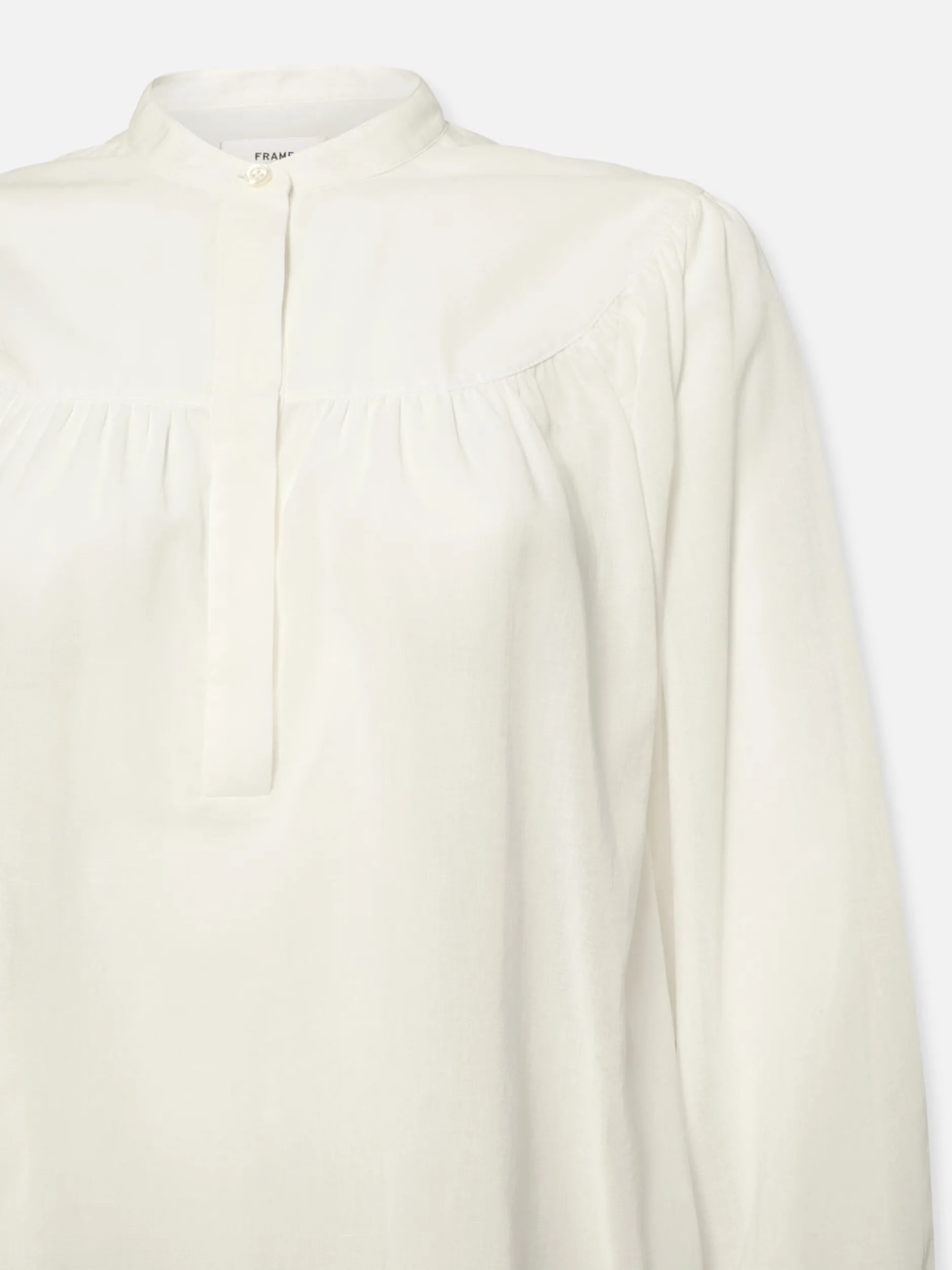 FRAME Shirred Popover Blouse in<Women Tops & Blouses