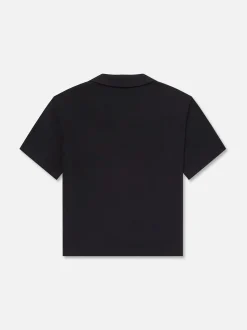 FRAME Short Sleeve Camp Collar Shirt in Dark Navy< Shirts