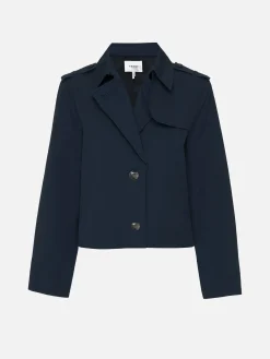FRAME Short Trench Jacket in<Women Jackets & Coats